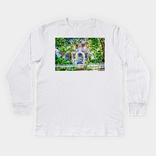 Victorian Gingerbread Cottage 12 Kids Long Sleeve T-Shirt